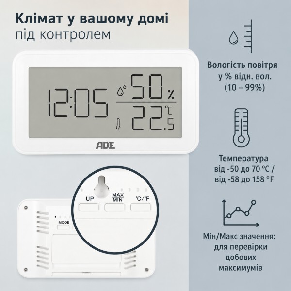 Фото - Метеостанція ADE WS2322 White